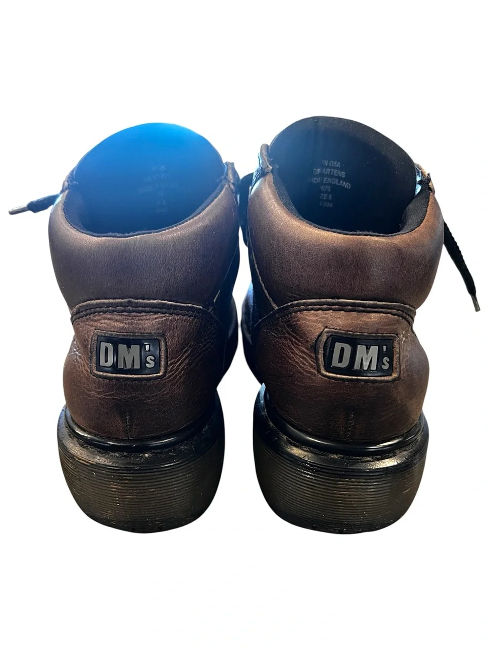 Dr. Martens Men’s Brown Leather Lace-Up Work Boots